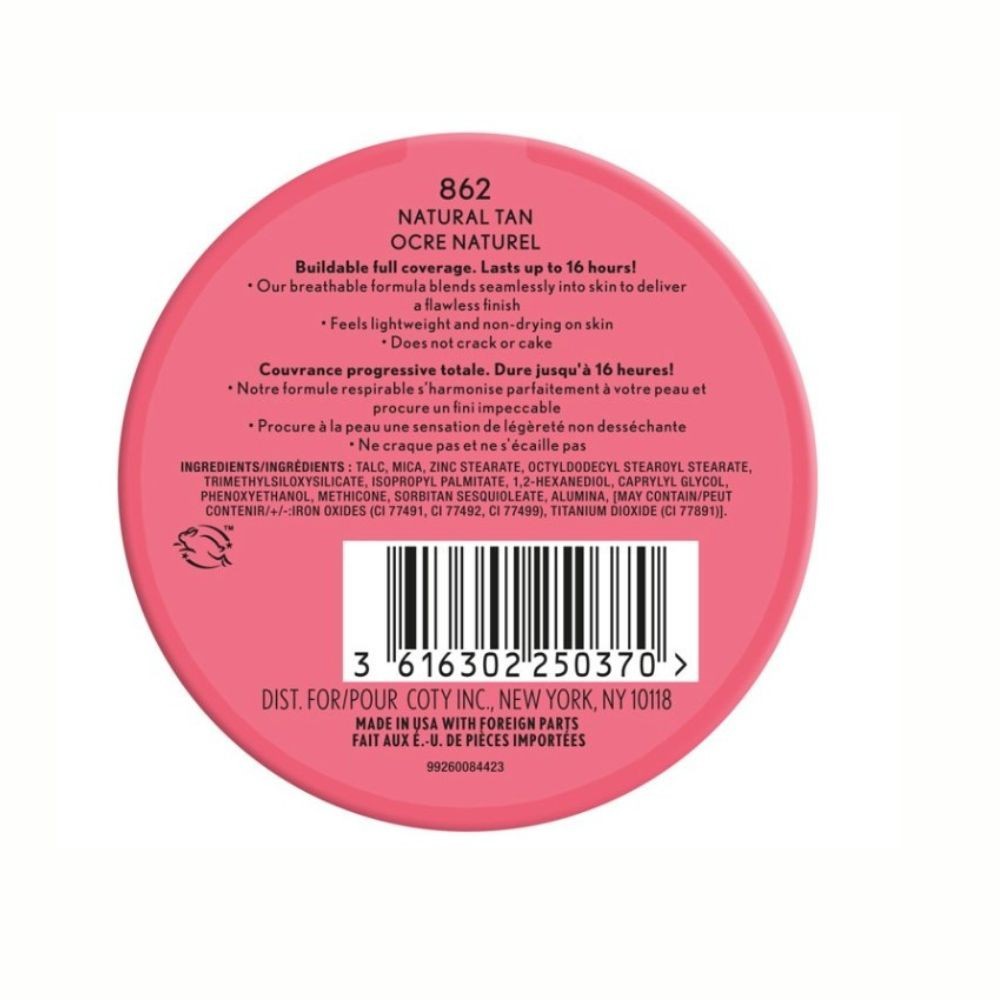 COVERGIRL 2-PACK OUTLAST EXTREME WEAR PRESSED POWDER, 862 NATURAL TAN - 0.39 OZ