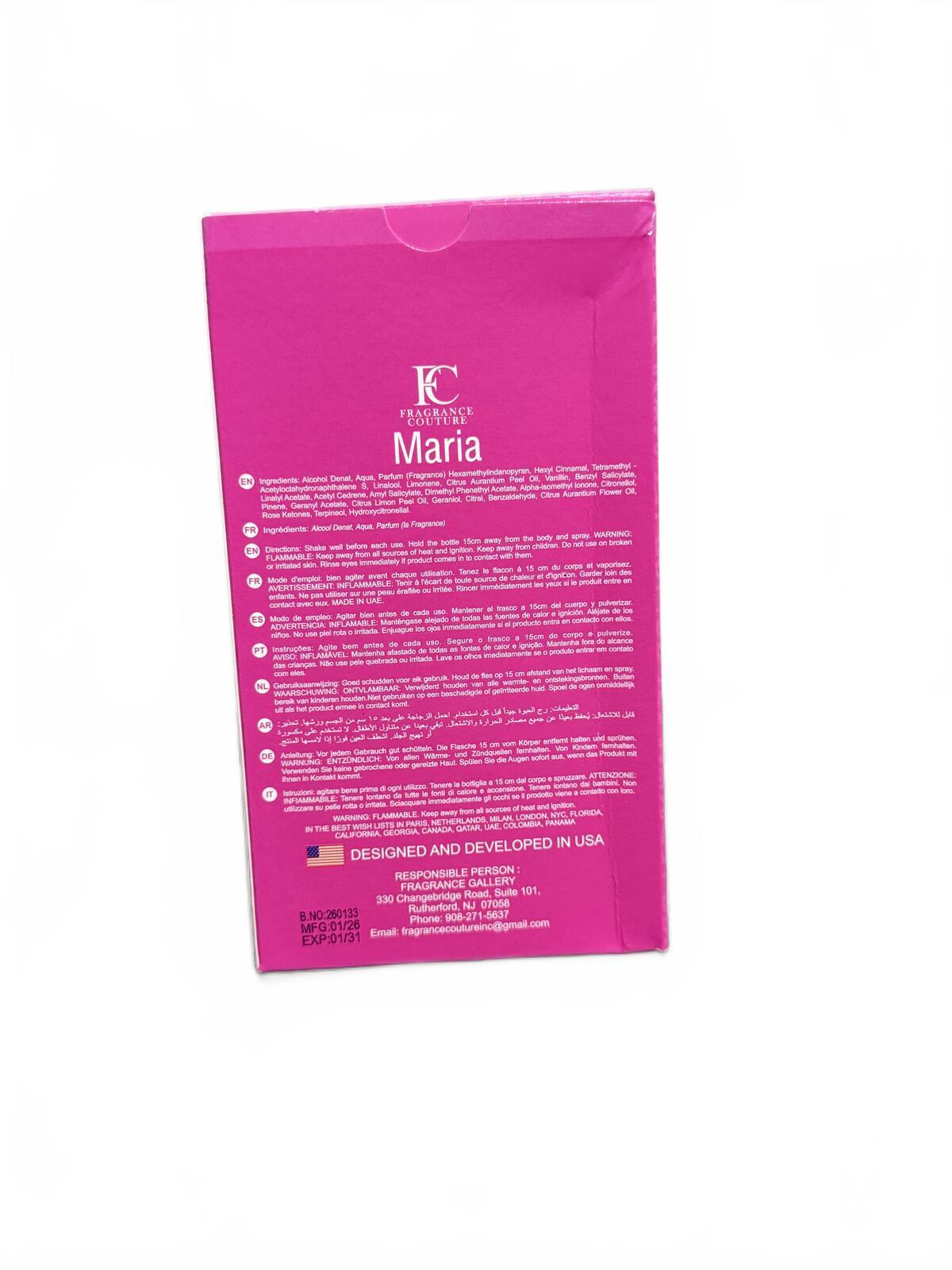 Maria Woman 3.4 oz (100 ml) EDP – Floral Fruity Musky