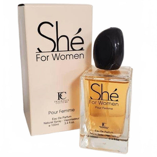 SHE Women’s Eau de Parfum 3.4 oz – Luminous & Graceful