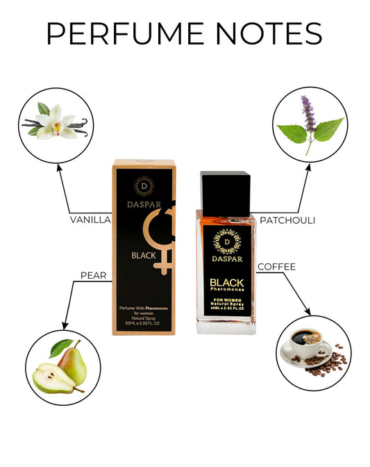 DASPAR BLACK PERFUME WITH PHEROMONES 2.02 OZ
