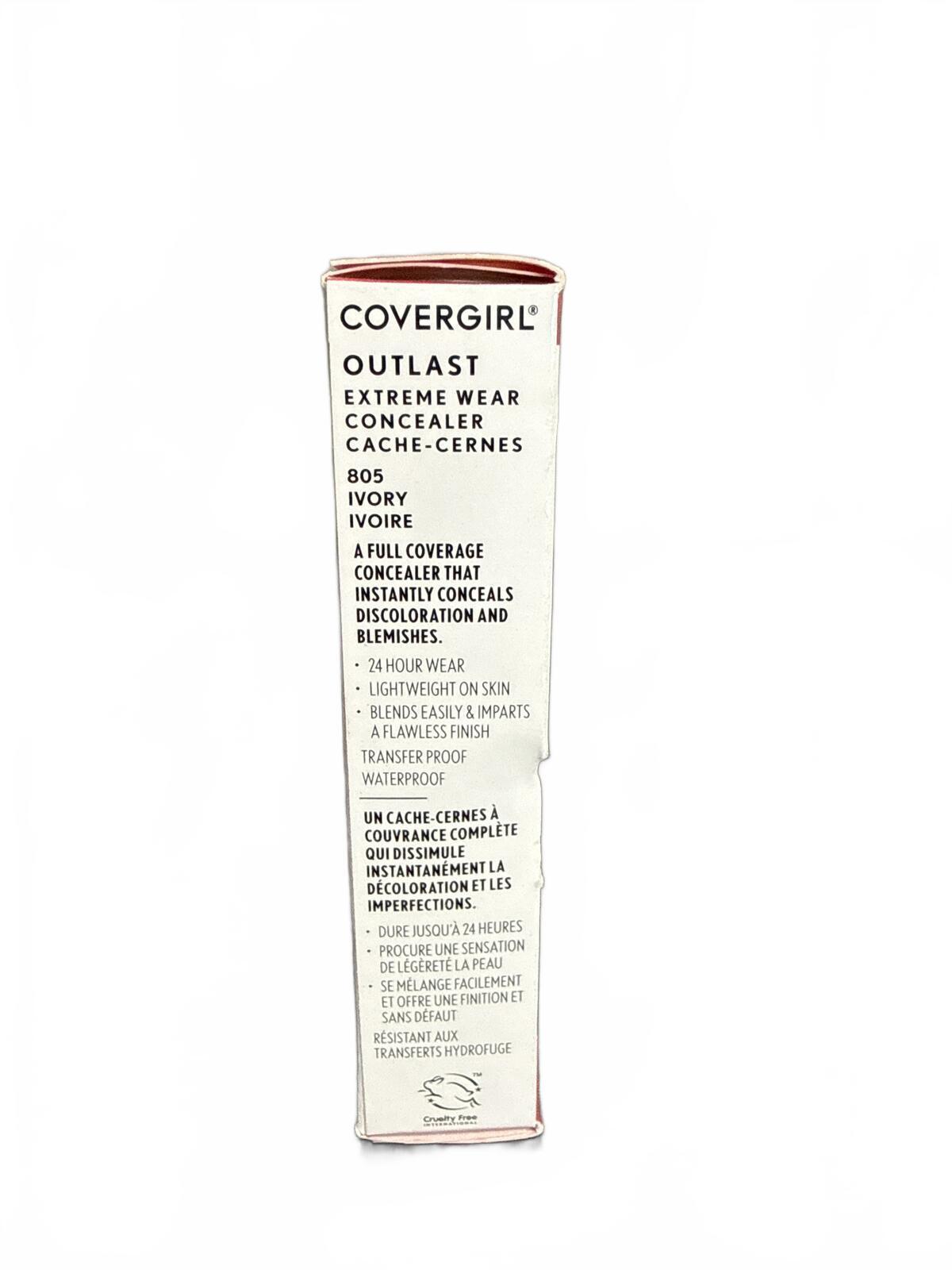 COVERGIRL OUTLAST EXTREME WEAR CONCEALER - 805, IVORY