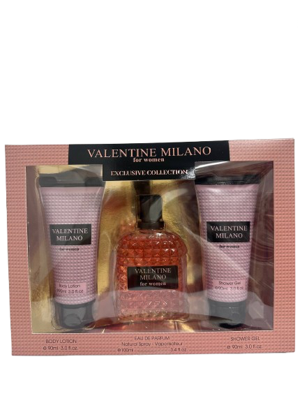 Valentine Milano for Women Gift Set 100 ml + Body Care