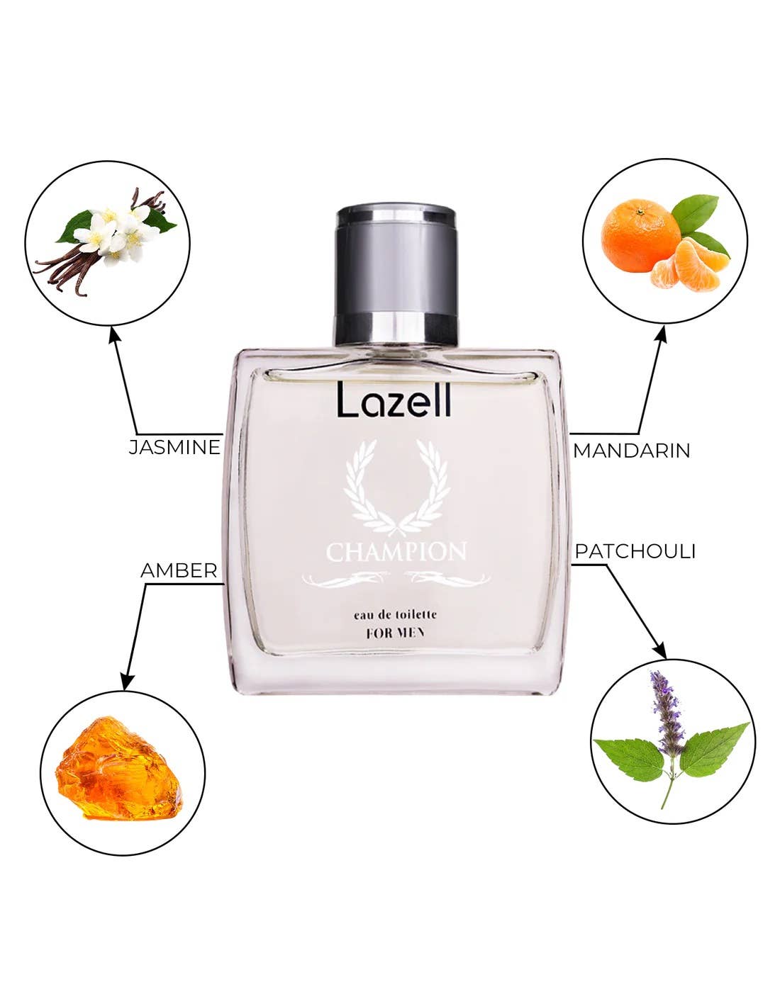LAZELL CHAMPION FOR MEN EDT 3.4 OZ 100 ML Perfume