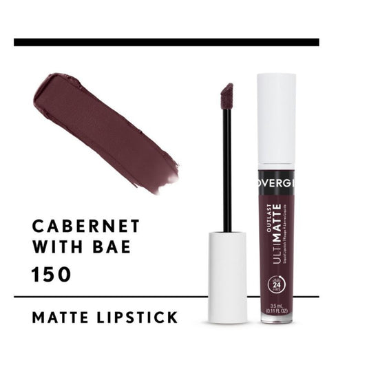 COVERGIRL 2-PACK OUTLAST ULTIMATTE LIQUID LIP COLOR, CABERNET WITH BAE 0.11 OZ