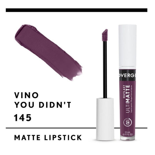 COVERGIRL 2-PACK OUTLAST ULTIMATTE LIQUID LIP COLOR, VINO YOU DIDN'T, 0.11 OZ