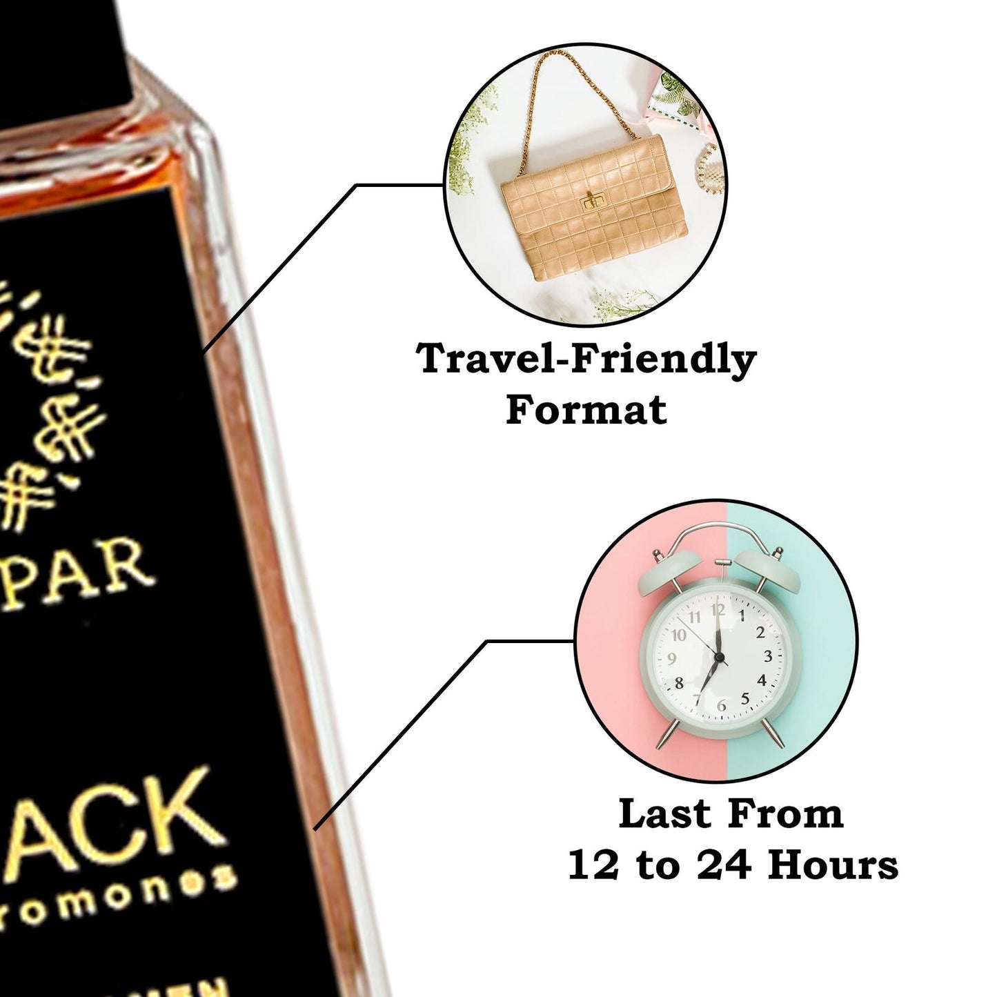 DASPAR BLACK PERFUME WITH PHEROMONES 2.02 OZ
