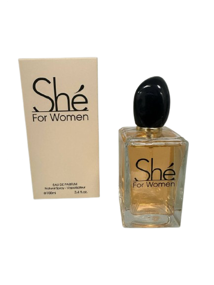 SHE Women’s Eau de Parfum 3.4 oz – Luminous & Graceful