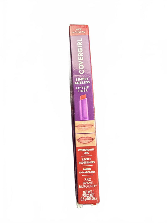 COVERGIRL SIMPLY AGELESS LIP FLIP LINER, 330 BRAVE BURGUNDY