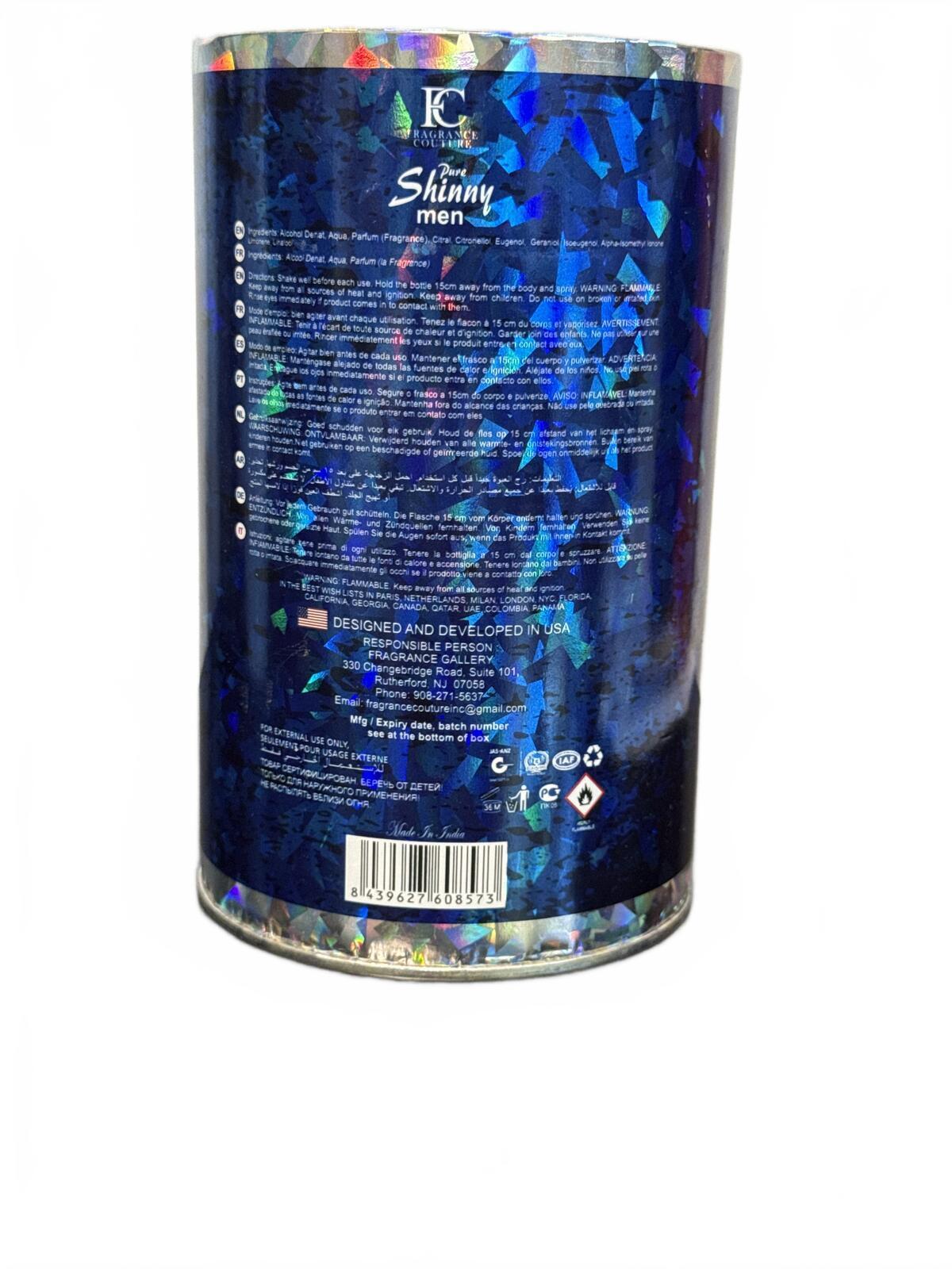 Pure Shinny 3.3 oz EDT for Men – Fresh Fougere
