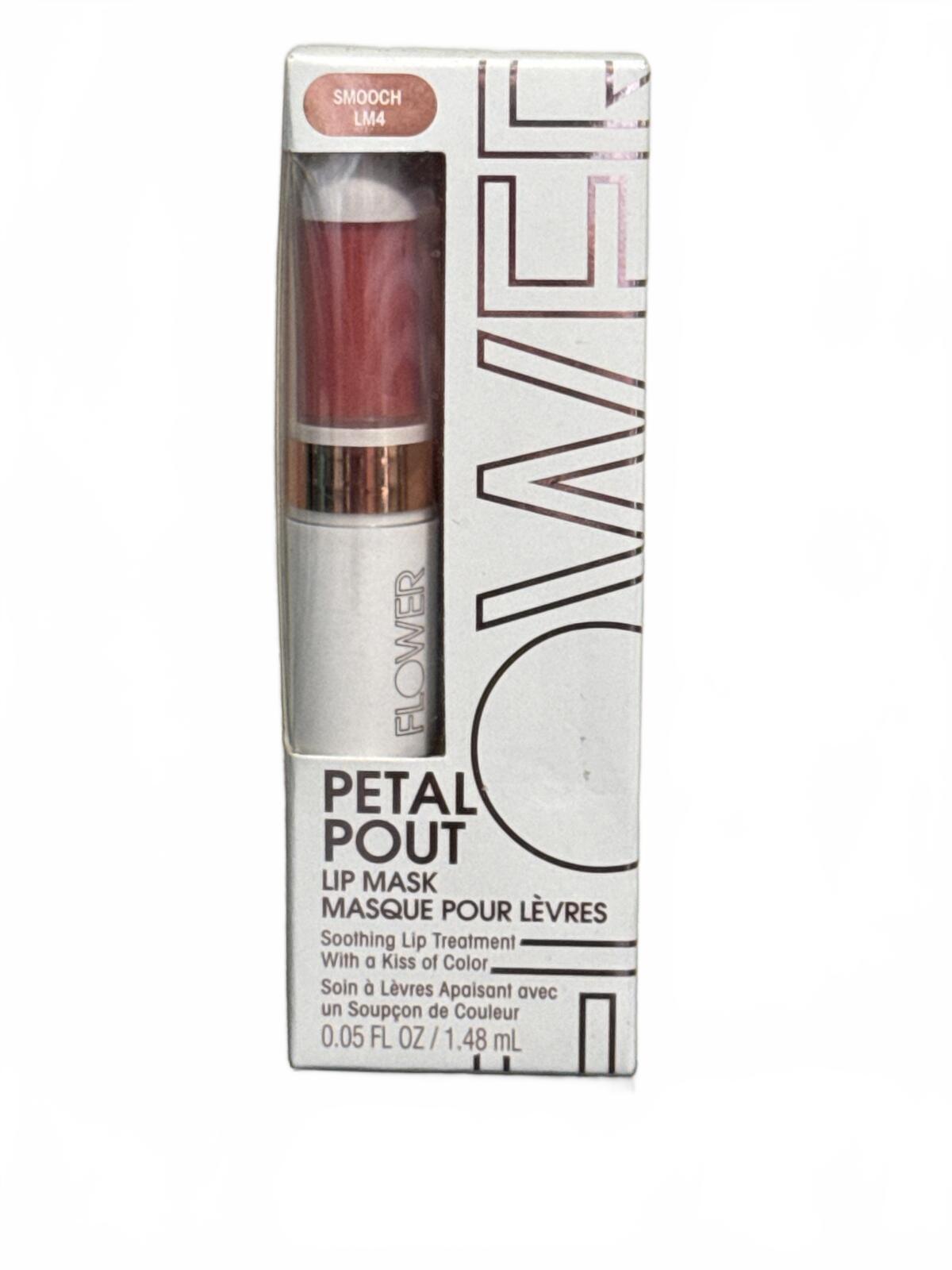 FLOWER BEAUTY PETAL POUT LIP MASK, SMOOCH LM4, 0.05FL. OZ.