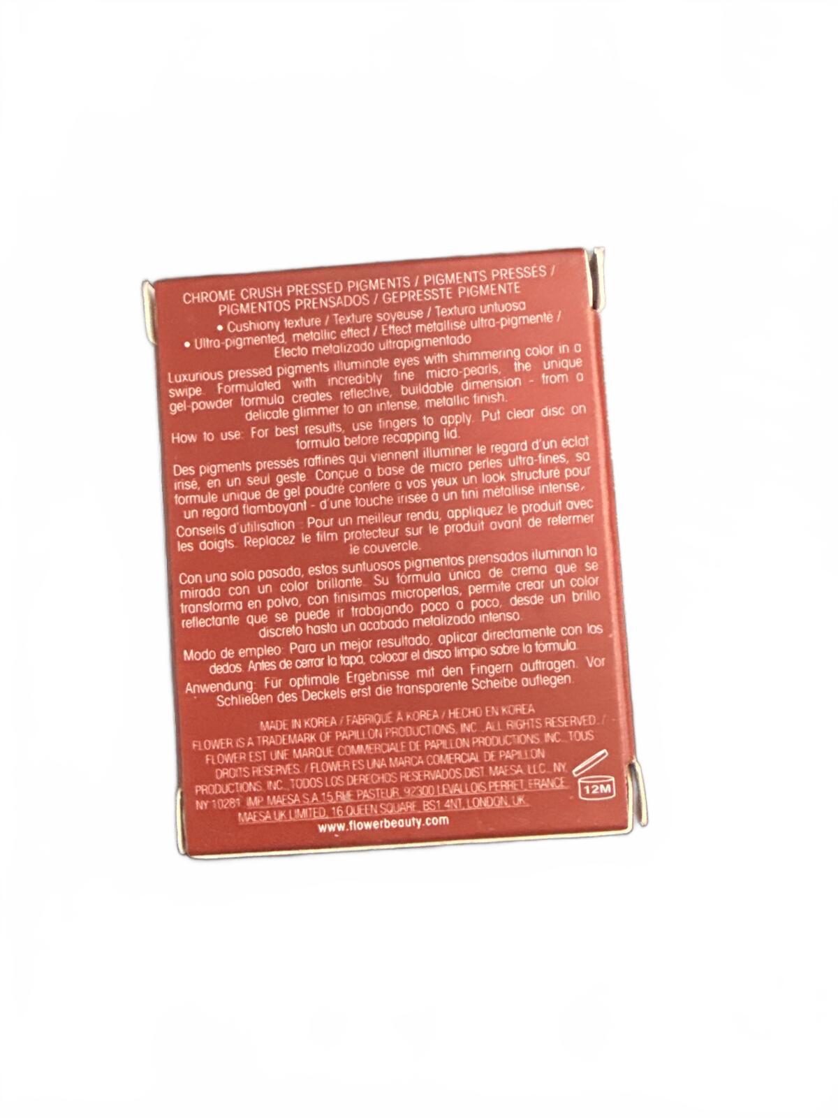 FLOWER BEAUTY CHROME CRUSH EYESHADOW, AMBER